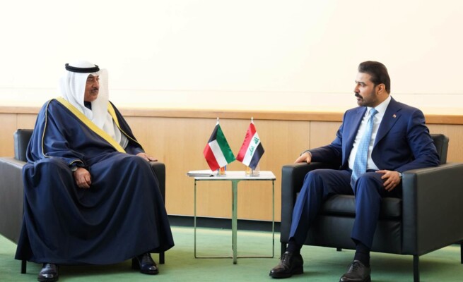 الزيدي والصباح اتفقا على تشكيل فريق عمل عراقي- كويتي لمعالجة الملفات العالقة