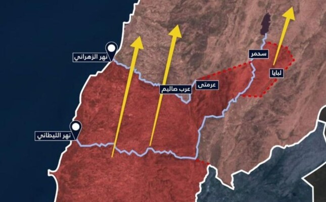 الجيش الإسرائيلي جدد تهديده لسكان جنوب نهر الزهراني وزعم اعتقال عنصر من "حزب الله" في جنوب لبنان