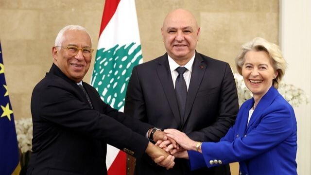 الرئيس عون أجرى محادثات مع كوستا وفون دير لاين ودعا إلى إلزام إسرائيل احترام اتفاق وقف إطلاق النار