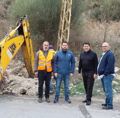 رئيس بلدية بقسطا تفقّد الأعمال في مشروع ربط مضخات المياه بخط الخدمات الكهربائي