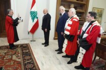 رئيس هيئة التفتيش القضائي القاضي أسامة منيمنة  أقسم اليمين القانونية أمام الرئيس جوزاف عون