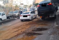 التحكم المروري: للقيادة بحذر على الطريق من تقاطع الشيفروليه باتجاه سن الفيل بسبب تسرب زيوت