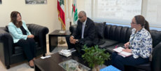 بايراقداريان عرضت مع وفد من منظمة الصحة لمشاريع الوزارة وسبل التعاون