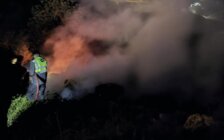 انفجار ذخائر من مخلفات الحرب قرب احد المنازل في كوثرية الرز بسبب حريق