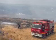 اندلاع حريق هائل في المنطقة الممتدة من منطقة النصار في بلدة حناوية حتى اطراف الرمادية وقانا