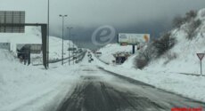 التحكم المروري: طريق ضهر البيدر سالكة أمام مركبات الدفع الرباعي أو المجهزة بسلاسل معدنية