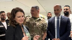 لحود ورسامني جالا في المطار واطّلعا على الاجراءات الأمنية المتبعة حفاظا على سلامة المسافرين