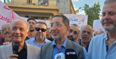 وقفة احتجاجية لتجار ومستأجري المحلات في أسواق بعلبك رفضًا لقانون الإيجارات القديمة