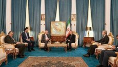 لاريجاني استقبل علي حسن خليل وبحث معه تطورات المنطقة والانتهاكات الإسرائيلية لاتفاق وقف إطلاق النار