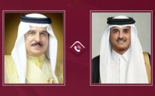 أمير قطر وملك البحرين بحثا بتعزيز العلاقات الثنائية ومواضيع إقليمية ودولية