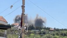 الطيران الحربي الإسرائيلي شن غارة على بلدة المنصوري وقصف مدفعي استهدف حداثا