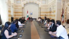 سلام بحث مع وفد من اتحاد الصحافيين والصحافيات تراجع الحريات ومع سكاف اقتراح تأجيل الانتخابات النيابية