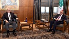 بري تابع مع منسى أوضاع الجيش والمستجدات السياسية والميدانية واستقبل وفدًا من البنك الدولي
