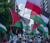 مسيرة في مدينة كيوتو باليابان تنديدًا بالحرب على لبنان وإيران وفلسطين