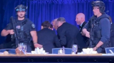 إطلاق نار خلال حفل عشاء مراسلي البيت الأبيض بحضور ترامب وزوجته ونائبه وإجلائهم من القاعة