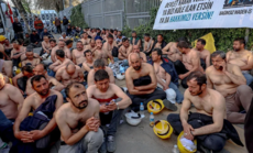 السلطات التركية أفرجت عن 110 عمال مضربين عن الطعام بعد 14 ساعة من توقيفهم