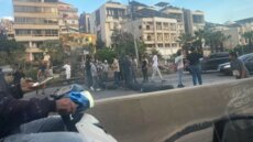 قطع طريق خلدة- الناعمة من قبل مناصري الموقوفين الإسلاميين على خلفية اقتراح العفو العام