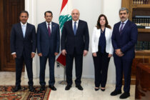 عون استقبل وفدًا من المجلس الأولمبي الآسيوي وعرض مع عطية عمل التفتيش المركزي