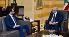 سلام بحث مع الهزاع بتعزيز التعاون الاقتصادي والتبادل التجاري بين لبنان وسوريا