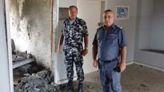 قائد منطقة الجنوب الاقليمية في قوى الامن الداخلي تفقد مبنى سرية الدرك في كفرجوز - النبطية