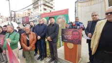 وقفة غضب لإعلاميي صيدا تنديدًا باستهداف الصحافيين واغتيال الشهيد علي نور الدين