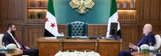 أحمد الشرع استقبل نجيب ميقاتي اليوم في قصر الشعب في دمشق