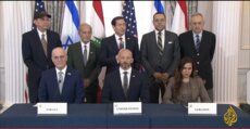 بدء مراسم التوقيع على نص إطار العمل المشترك بين لبنان وإسرائيل بحضور روبيو