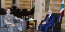 سلام استقبل العماد هيكل وبحث معه الأوضاع الأمنية وملف المتفجرات المضبوطة